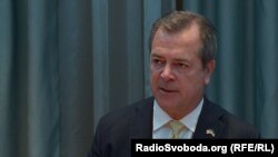 Деніел Райс, президент «Амерікан Юніверсіті Київ», зустріч із медіа. Київ, 16 березня, 2023