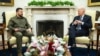Президенти США і України Джо Байден (п) та Володимир Зеленський у Білому домі, 21 вересня 2023 року