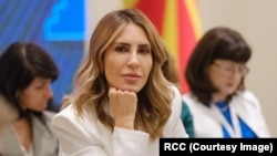 Генералната секретарка на РСС во заминување Мајлинда Брегу