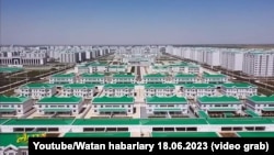 Arkadag şäheri. Türkmenistanyň "Altyn Asyr" telekanalynyň gepleşiginden alnan surat