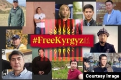Aýyplanýan 11 gyrgyz žurnalistiniň boşadylmagyny talap edýän daşary ýurtly žurnalistleriň internet memi