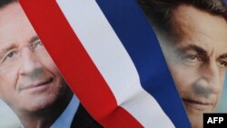 Кандидати на президента Франції Франсуа Олланд (ліворуч) та Ніколя Саркозі