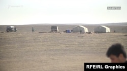 Armenia -- Azeri soldiers near the Armenian village of Nerkin Khndzoresk, Syunik (file photo)