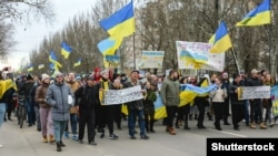 Акції проти російської окупації у Мелітополі на початку березня 2022 року