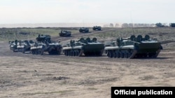 Бронетехника ВС Азербайджана.