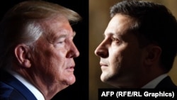 Президенти США і України Дональд Трамп (л) і Володимир Зеленський