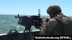 Українські військові в Азовському морі