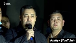 Садыр Жапаров жана Мелис Аспеков. 8-октябрь, 2020-жыл.