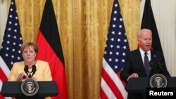 Германиянын канцлери Ангела Меркел, АКШнын президенти Жо Байден