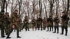 Украина -- Нохчийчура "Iожалла" батальонера салтий бу Донецкехь тIеман Iамораш дIахьош. ГIура-бутт 8, 2014