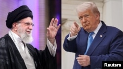 Али Хаменеи, Дональд Трамп. Коллаж сүрөт. 