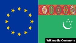 Turkmenistan/ÝB baýdaklary 