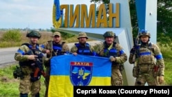 Лимандагы украин аскерлери. Иллюстрация.