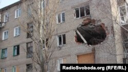 Иллюстрационное фото. Последствия обстрела в Авдеевке, февраль 2017 года