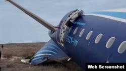 На месцы падзеньня самалёта ў Актаў