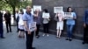 
Parents of Armenian POWs held by Azerbaijan stage a protest in front of the National Assembly of Armenia in Yerevan, August 2, 2021